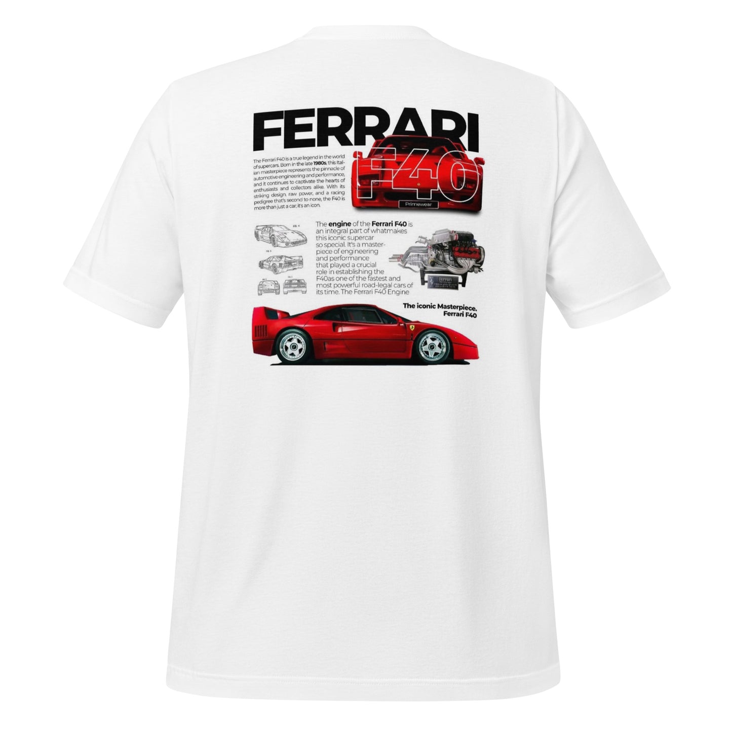 Camiseta Ferrari F40